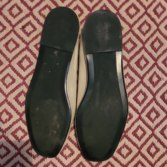 Zara Cream Flats Minimalist Slip-On Loafers - Picture 3 of 4